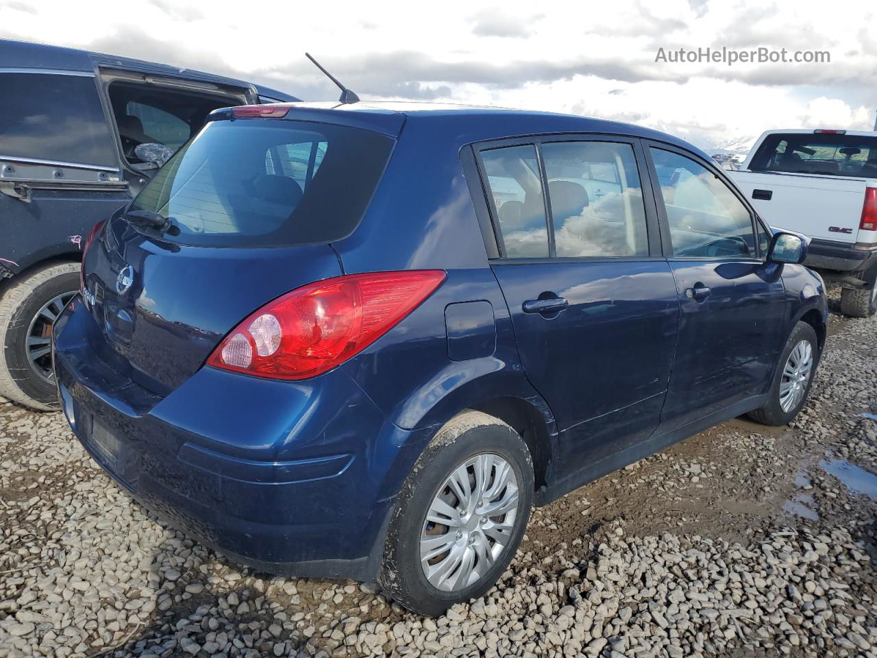 2009 Nissan Versa S Blue vin: 3N1BC13E99L356270