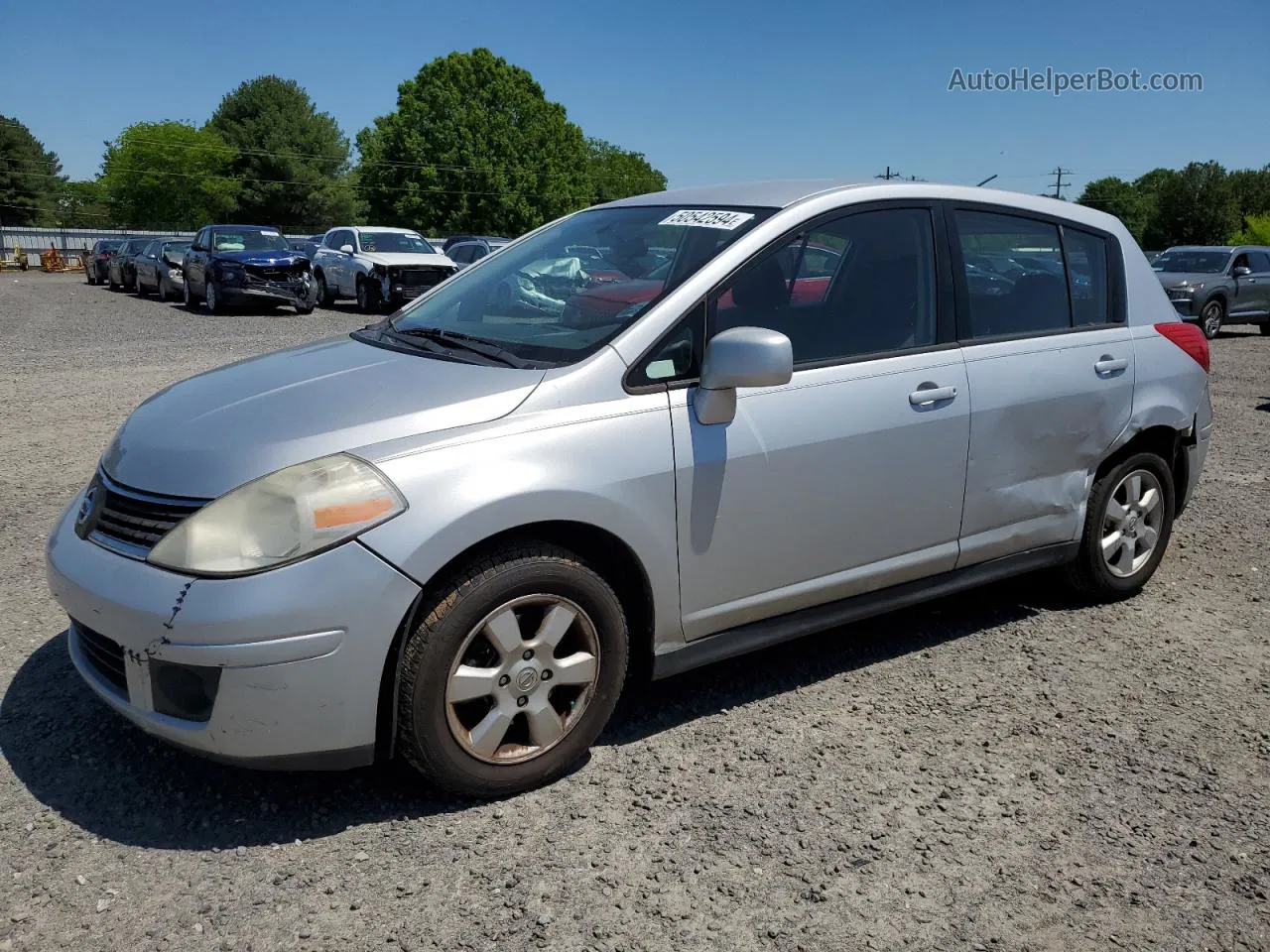 2009 Nissan Versa S Серебряный vin: 3N1BC13E99L410179