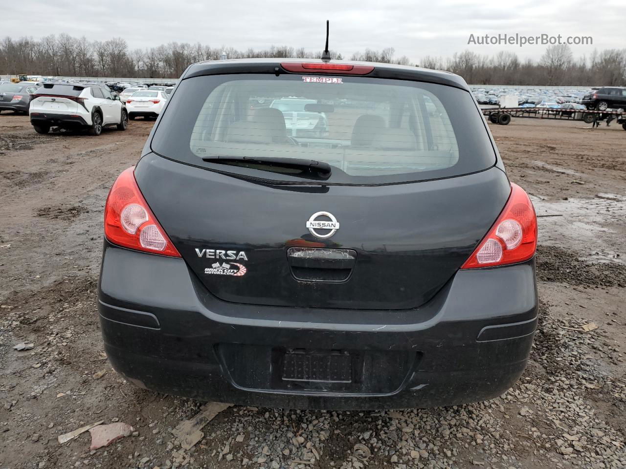 2009 Nissan Versa S Black vin: 3N1BC13E99L454974