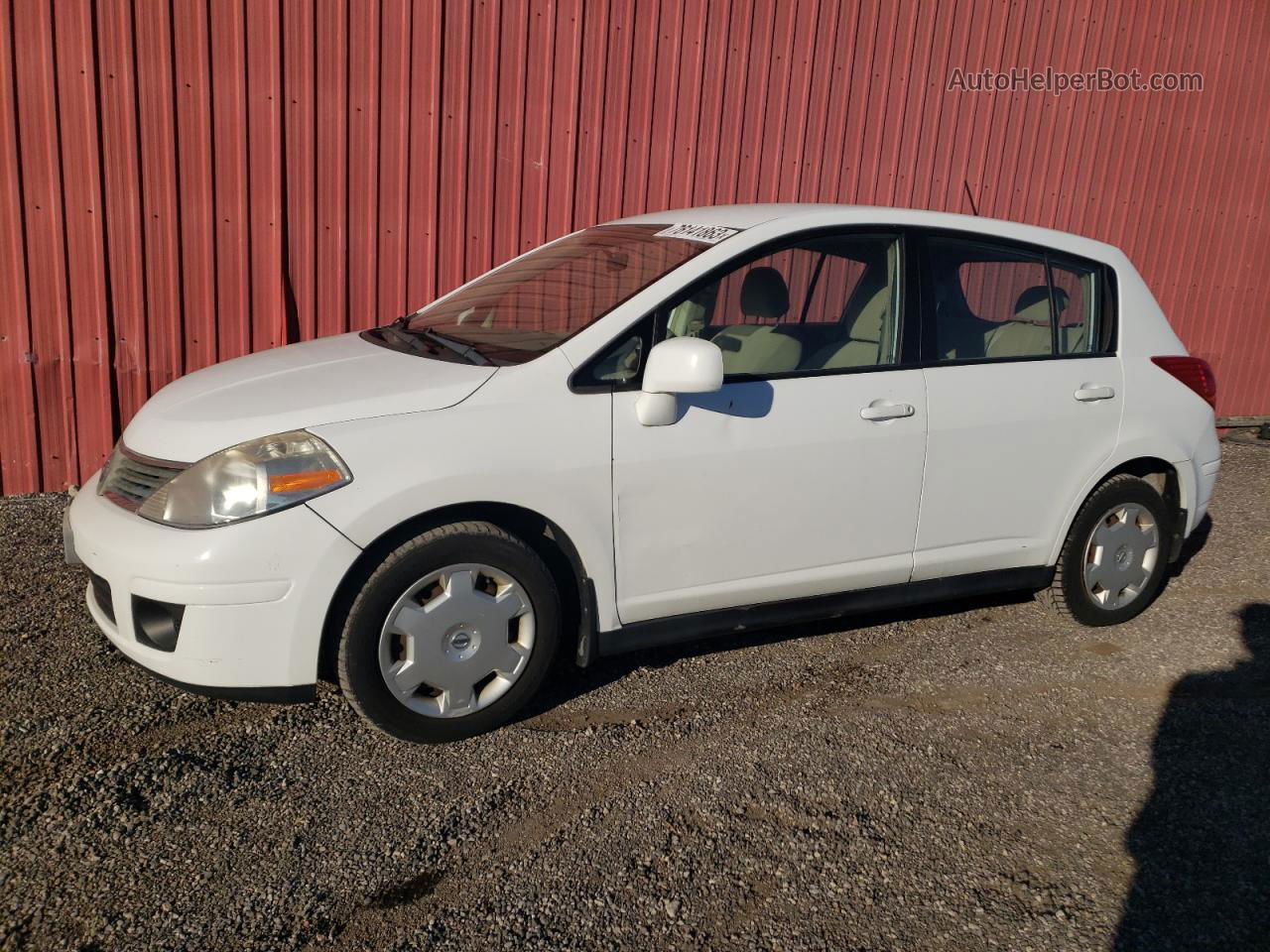 2009 Nissan Versa S White vin: 3N1BC13EX9L436709