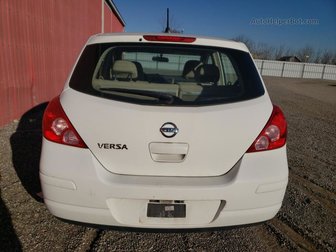 2009 Nissan Versa S White vin: 3N1BC13EX9L436709