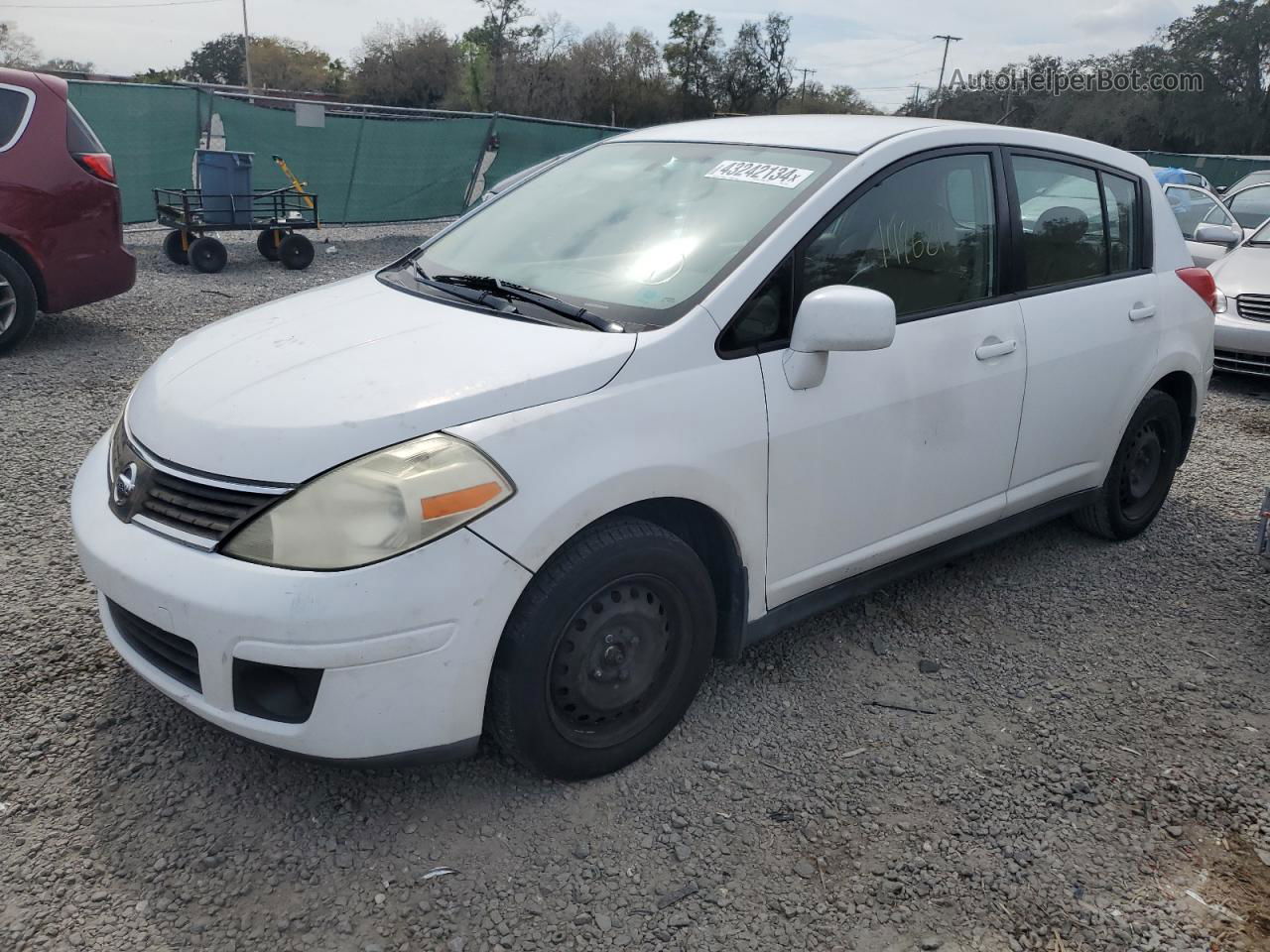 2009 Nissan Versa S White vin: 3N1BC13EX9L471623