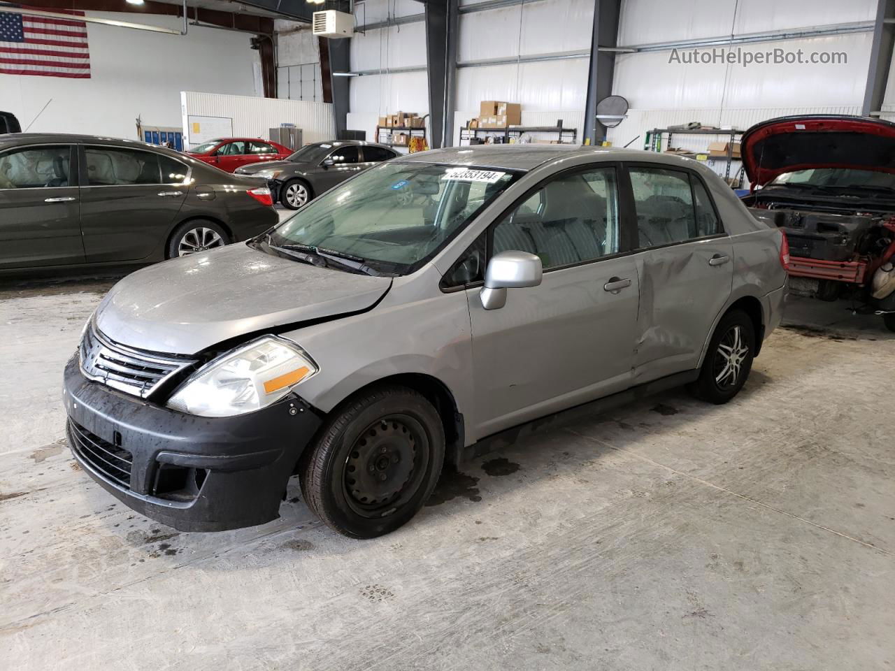 2010 Nissan Versa S Silver vin: 3N1BC1AP4AL432857