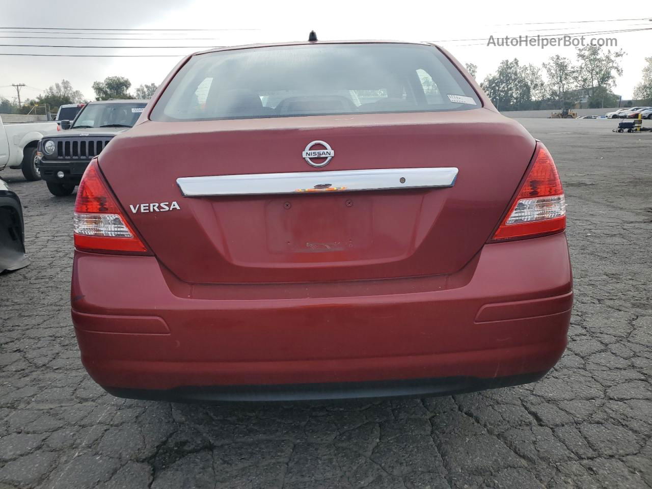 2010 Nissan Versa S Красный vin: 3N1BC1AP5AL431023