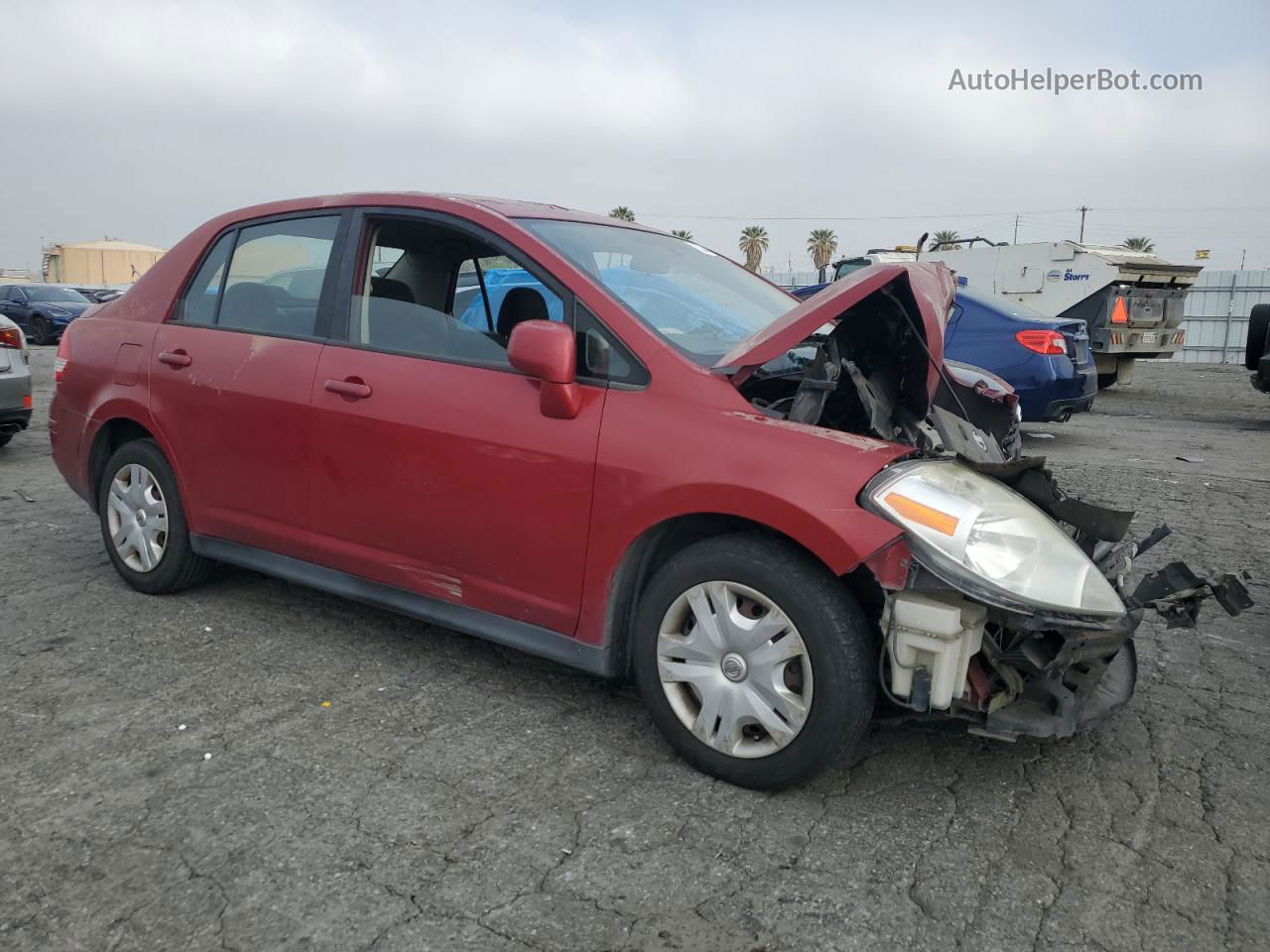 2010 Nissan Versa S Red vin: 3N1BC1AP5AL431023