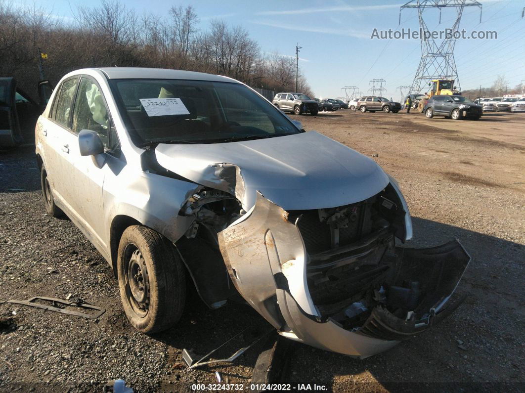 2010 Nissan Versa 1.8 S Серебряный vin: 3N1BC1AP6AL354033