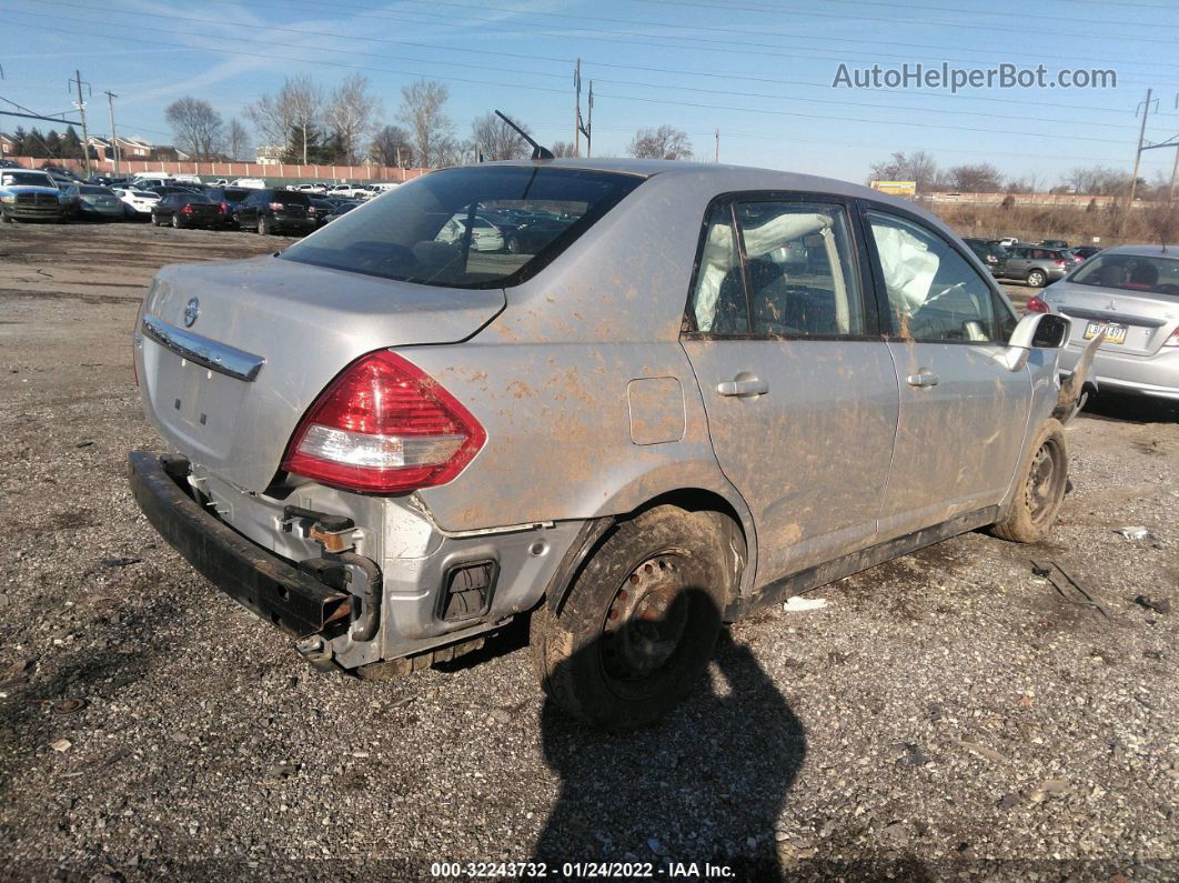 2010 Nissan Versa 1.8 S Silver vin: 3N1BC1AP6AL354033