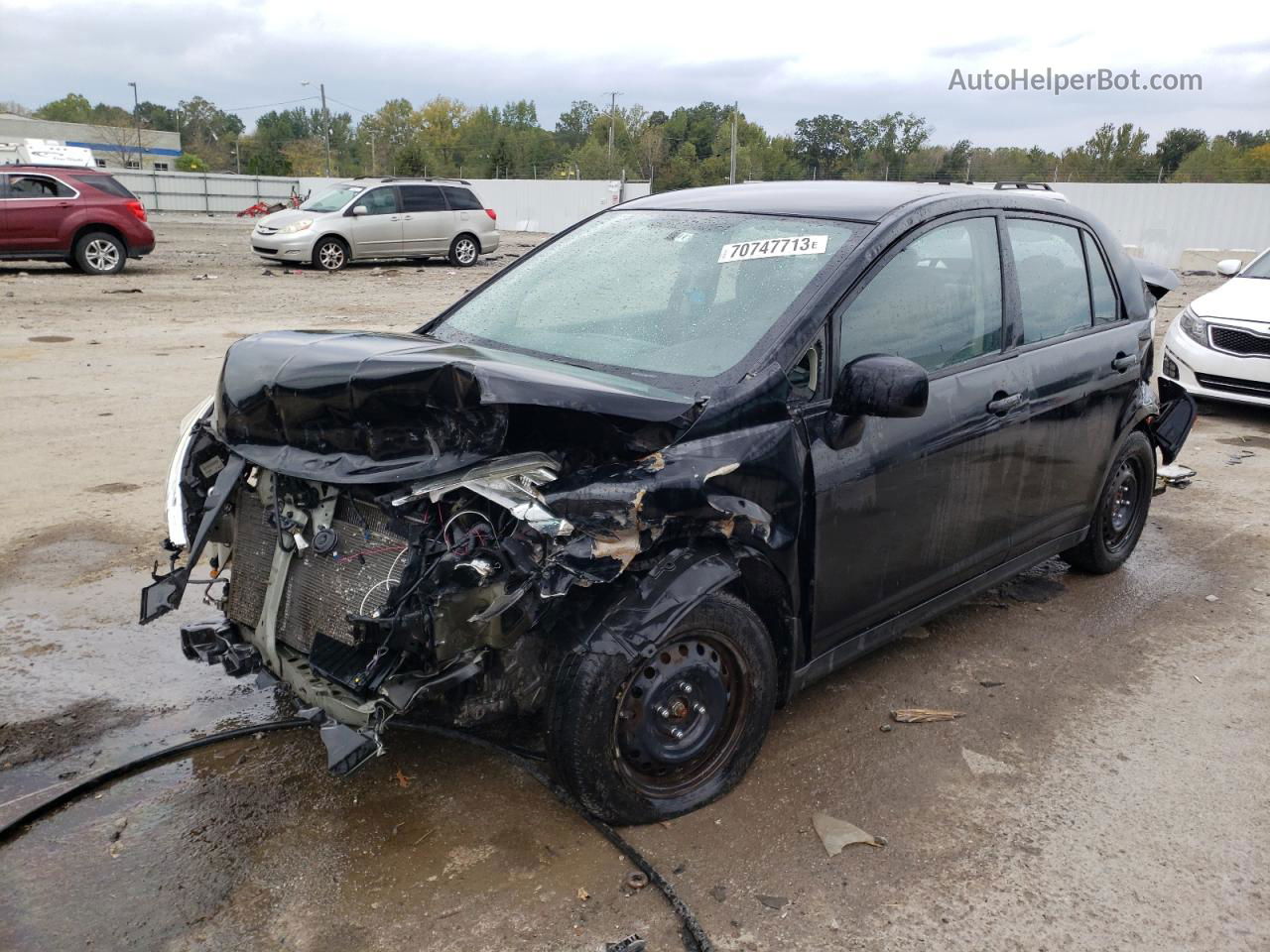 2010 Nissan Versa S Black vin: 3N1BC1AP6AL412447