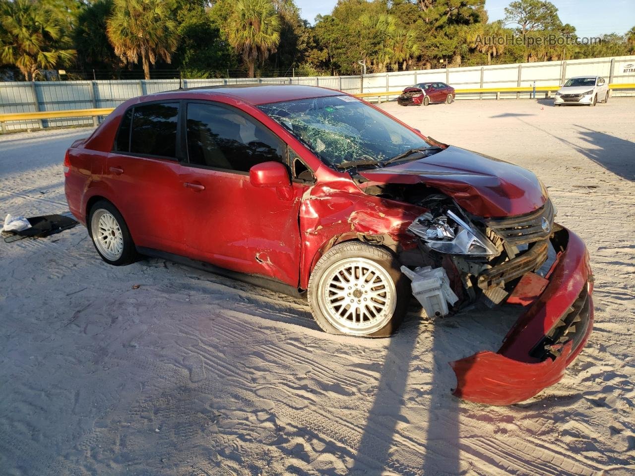 2010 Nissan Versa S Red vin: 3N1BC1AP6AL419298