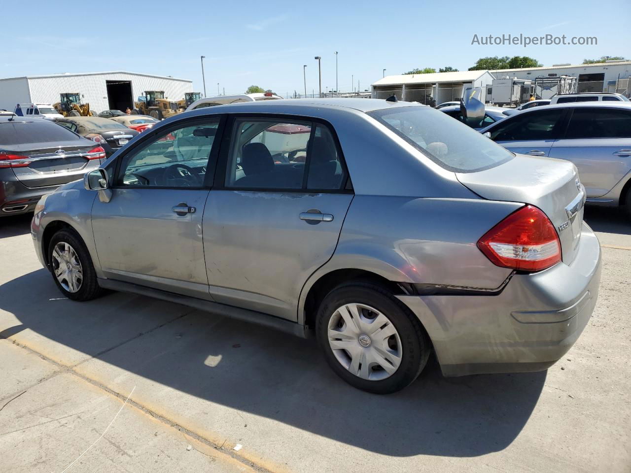 2010 Nissan Versa S Silver vin: 3N1BC1AP9AL419926