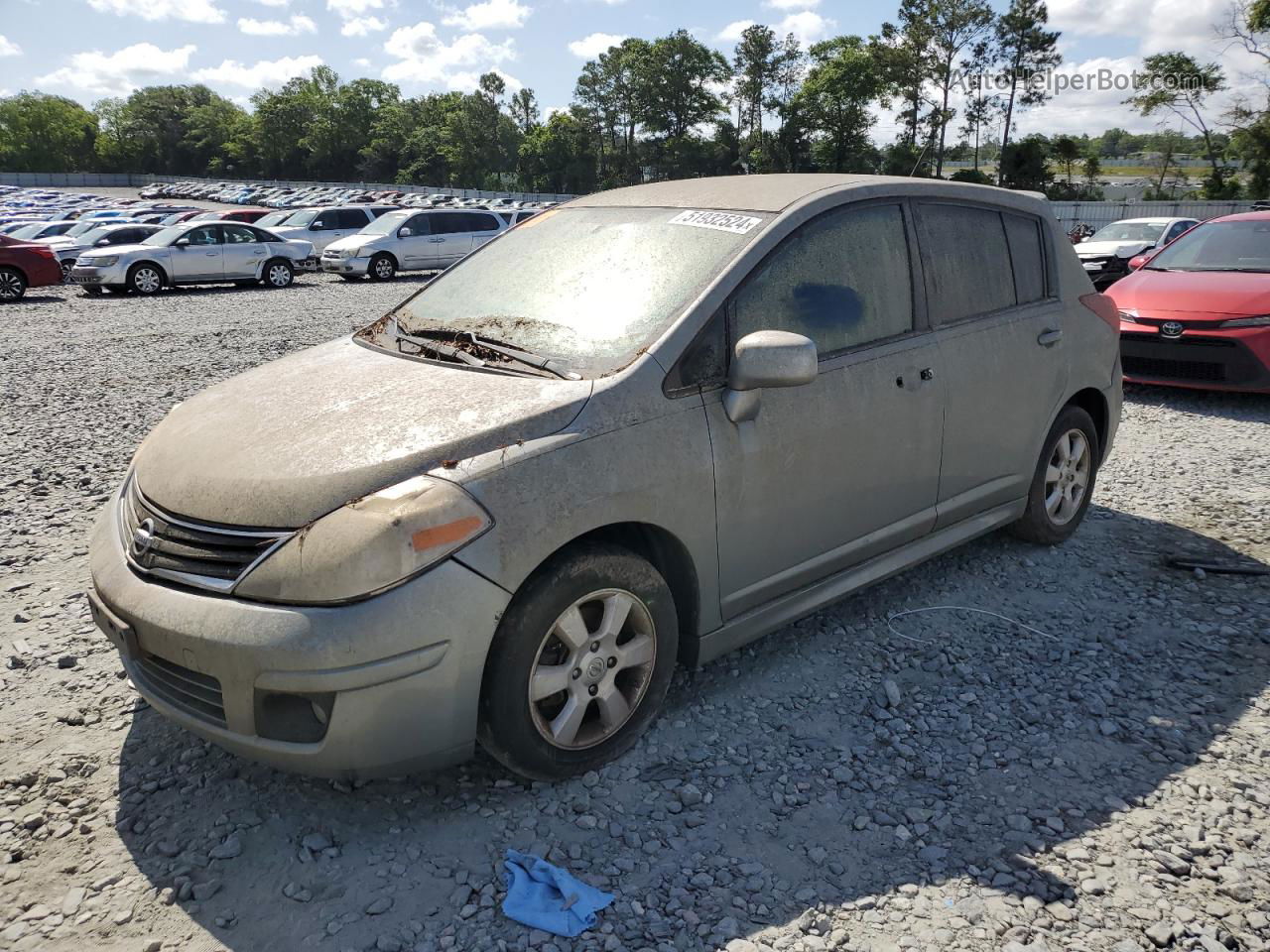 2010 Nissan Versa S Серый vin: 3N1BC1CP1AL440816