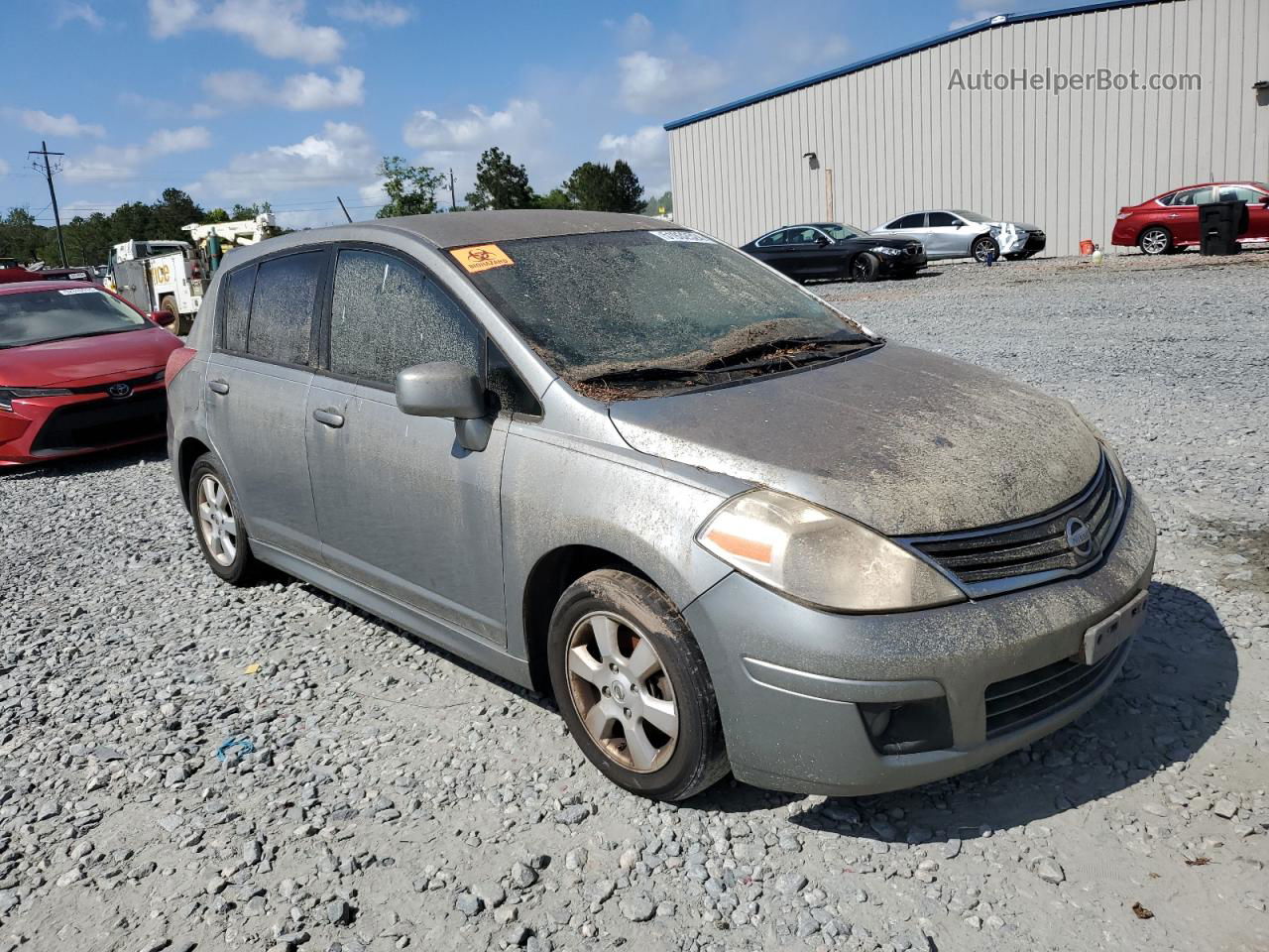 2010 Nissan Versa S Gray vin: 3N1BC1CP1AL440816