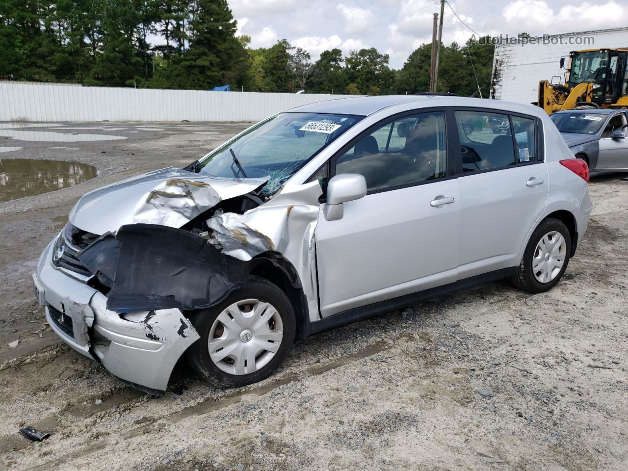 2010 Nissan Versa S Silver vin: 3N1BC1CP1AL450181