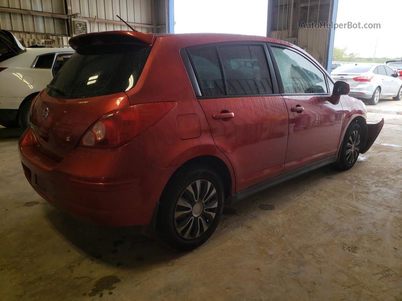 2010 Nissan Versa S Red vin: 3N1BC1CP5AL424263