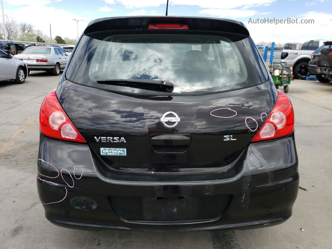 2010 Nissan Versa S Black vin: 3N1BC1CP6AL377146