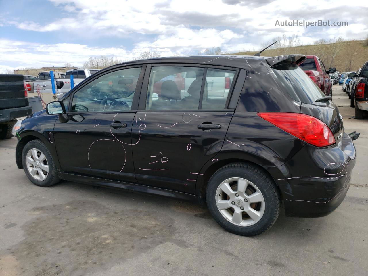 2010 Nissan Versa S Черный vin: 3N1BC1CP6AL377146