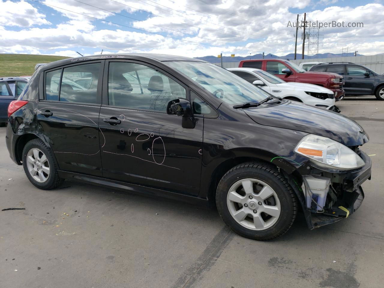 2010 Nissan Versa S Black vin: 3N1BC1CP6AL377146