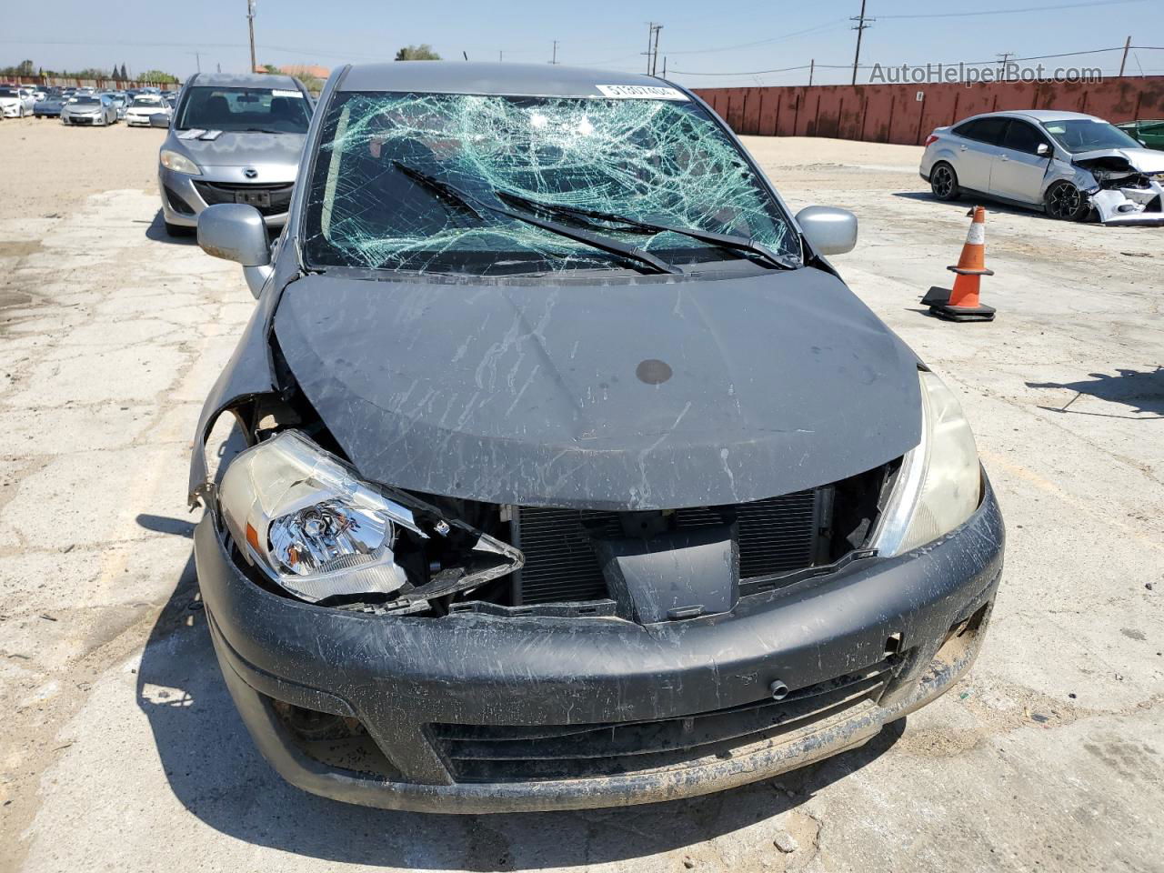 2010 Nissan Versa S Серый vin: 3N1BC1CP8AL425827