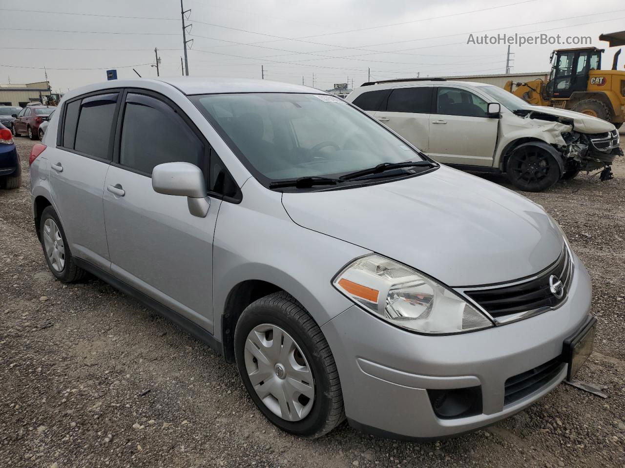 2010 Nissan Versa S Silver vin: 3N1BC1CP9AL444922