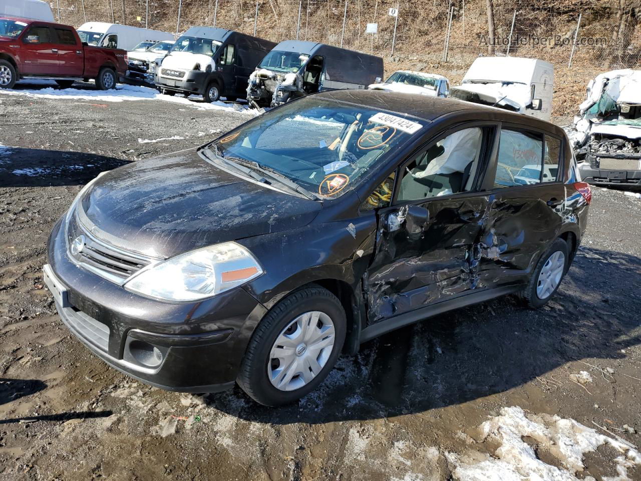 2010 Nissan Versa S Черный vin: 3N1BC1CP9AL447626