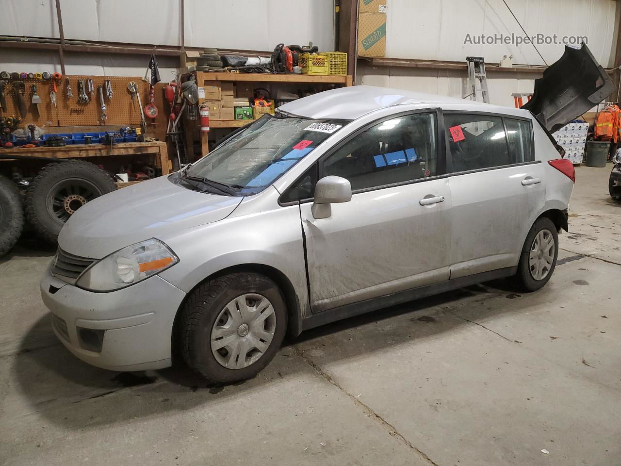 2010 Nissan Versa S Silver vin: 3N1BC1CP9AL465320