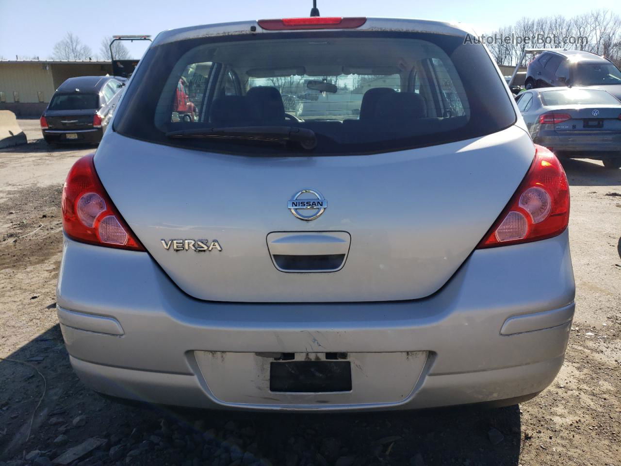 2010 Nissan Versa S Silver vin: 3N1BC1CPXAL372953