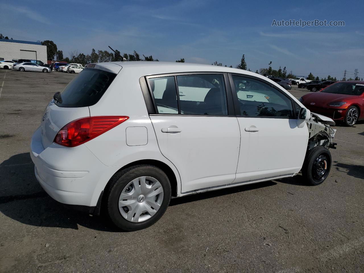 2010 Nissan Versa S White vin: 3N1BC1CPXAL376002