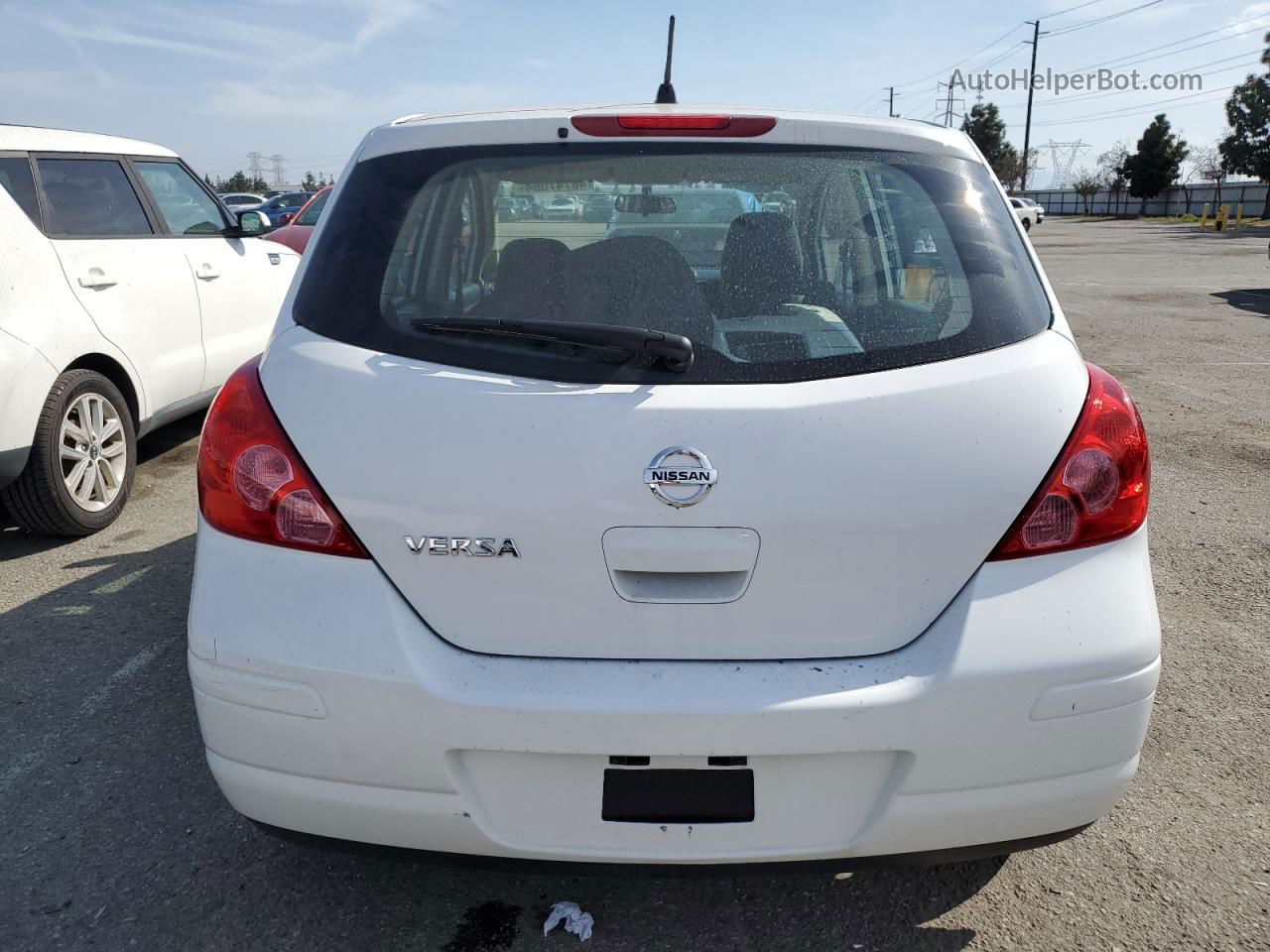 2010 Nissan Versa S White vin: 3N1BC1CPXAL376002