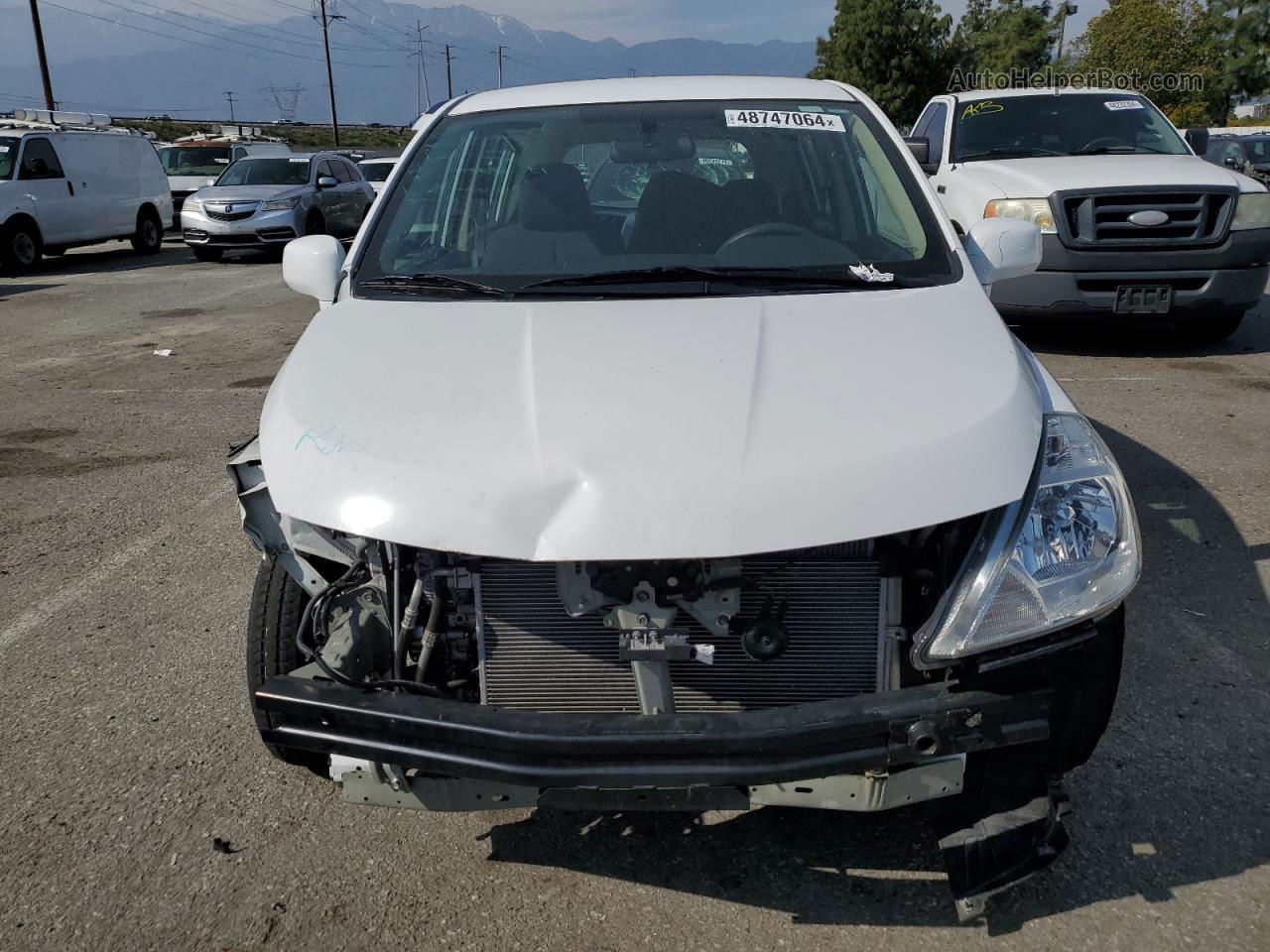 2010 Nissan Versa S White vin: 3N1BC1CPXAL376002