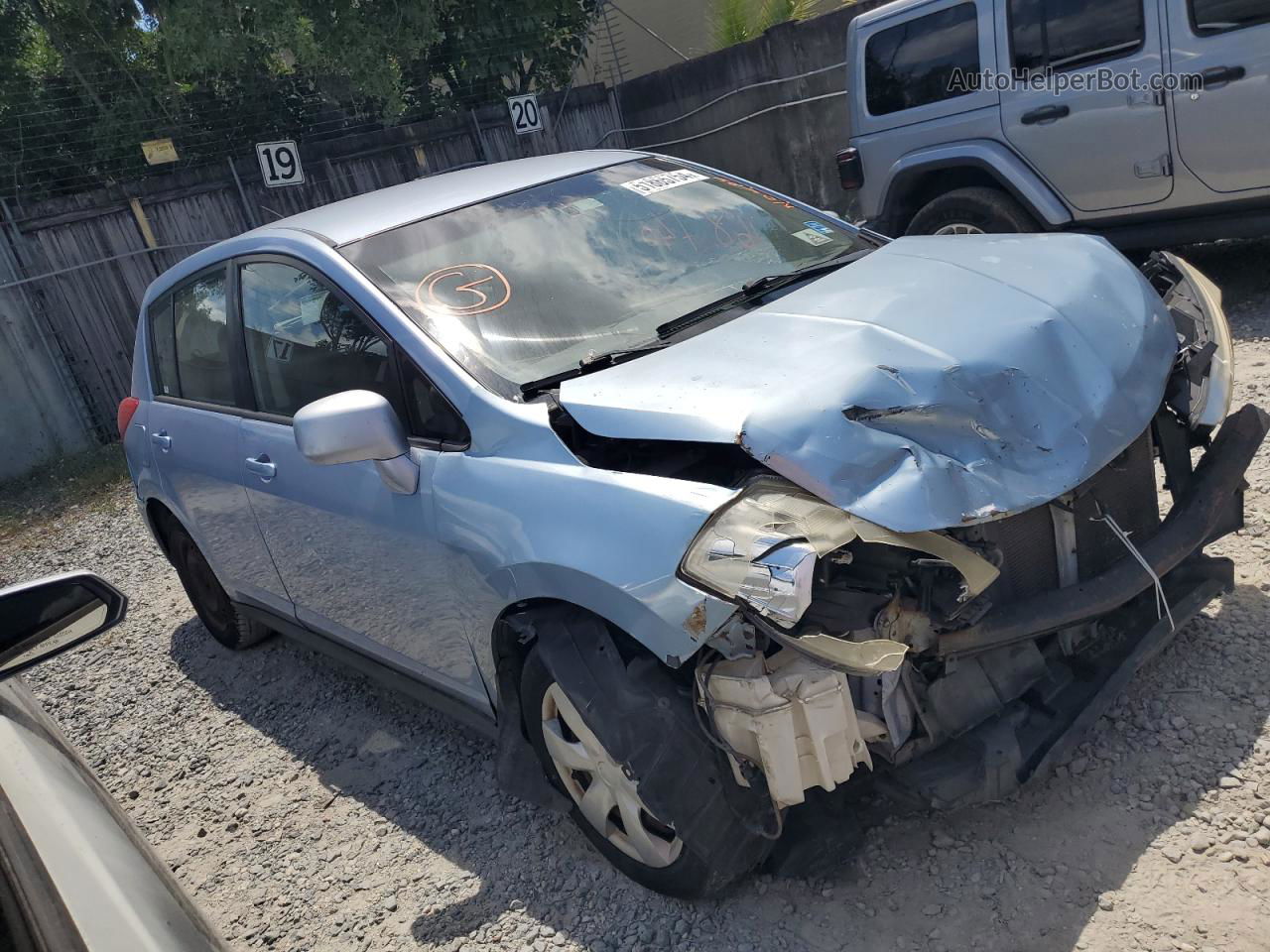 2010 Nissan Versa S Blue vin: 3N1BC1CPXAL417311