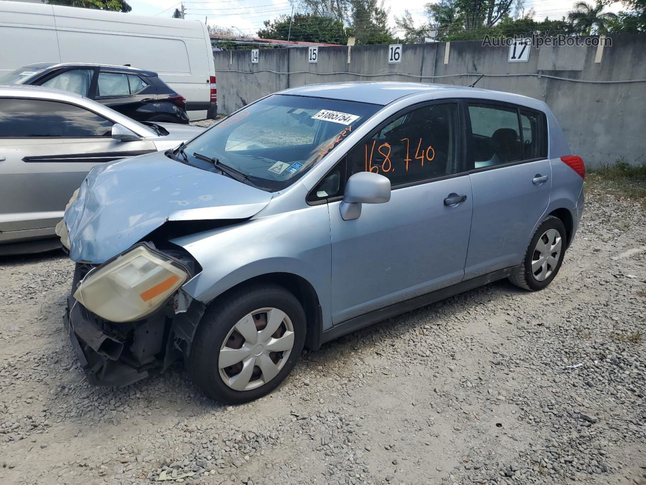 2010 Nissan Versa S Blue vin: 3N1BC1CPXAL417311