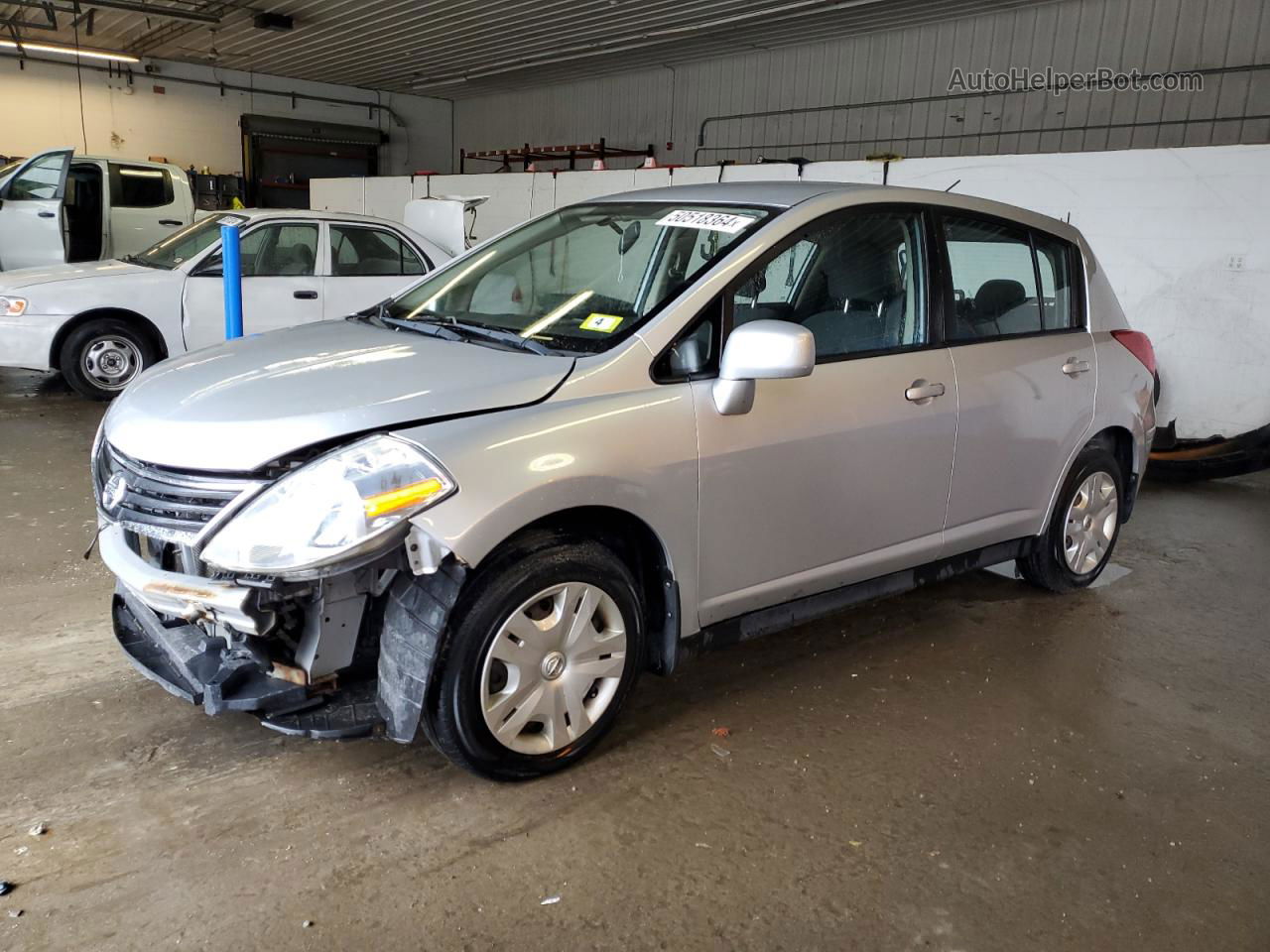 2010 Nissan Versa S Silver vin: 3N1BC1CPXAL420161