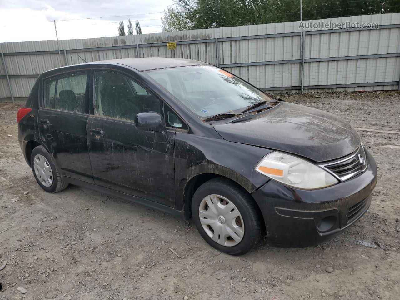 2010 Nissan Versa S Black vin: 3N1BC1CPXAL457937