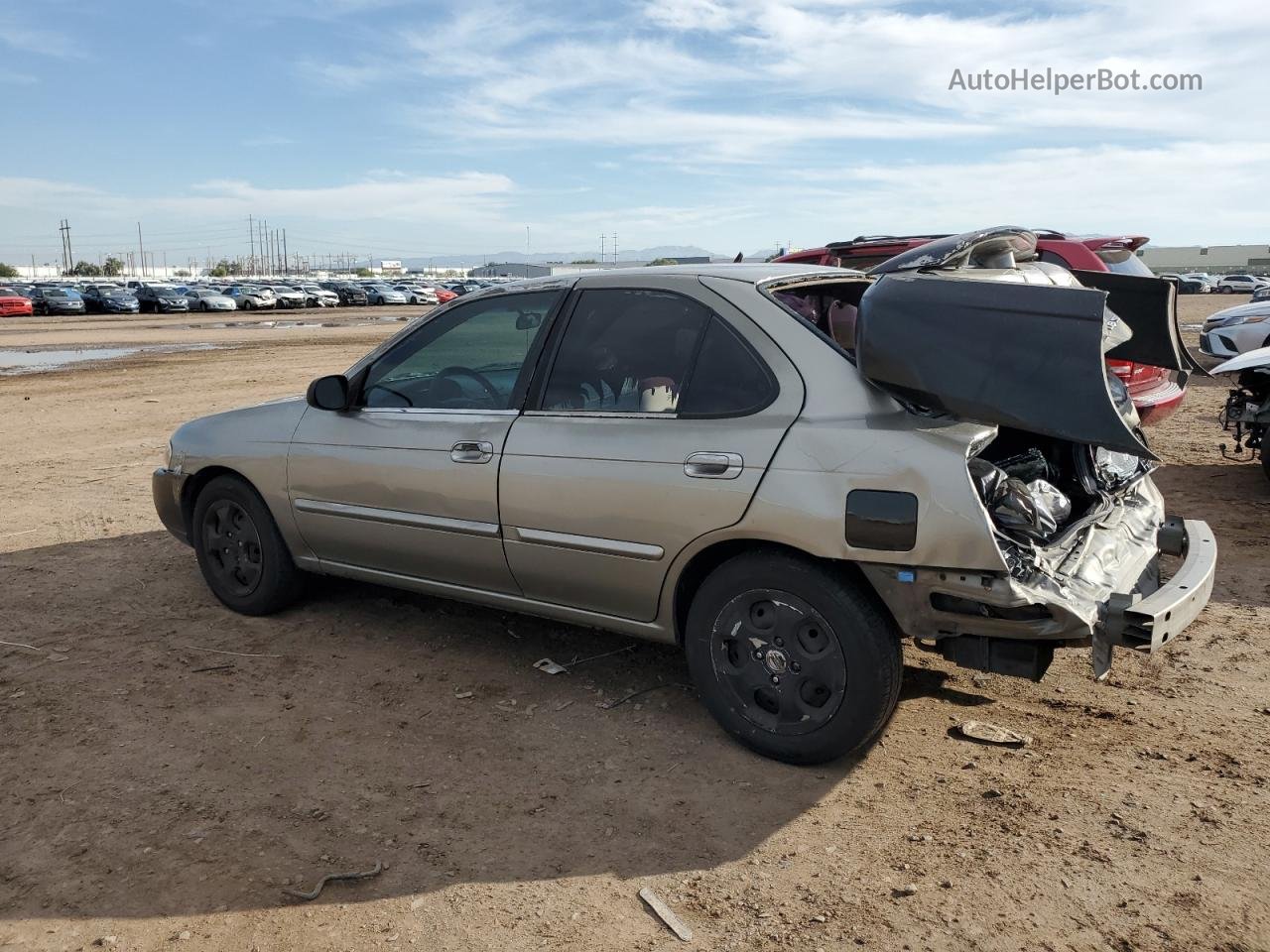 2005 Nissan Sentra 1.8s Бежевый vin: 3N1CB51A25L499876