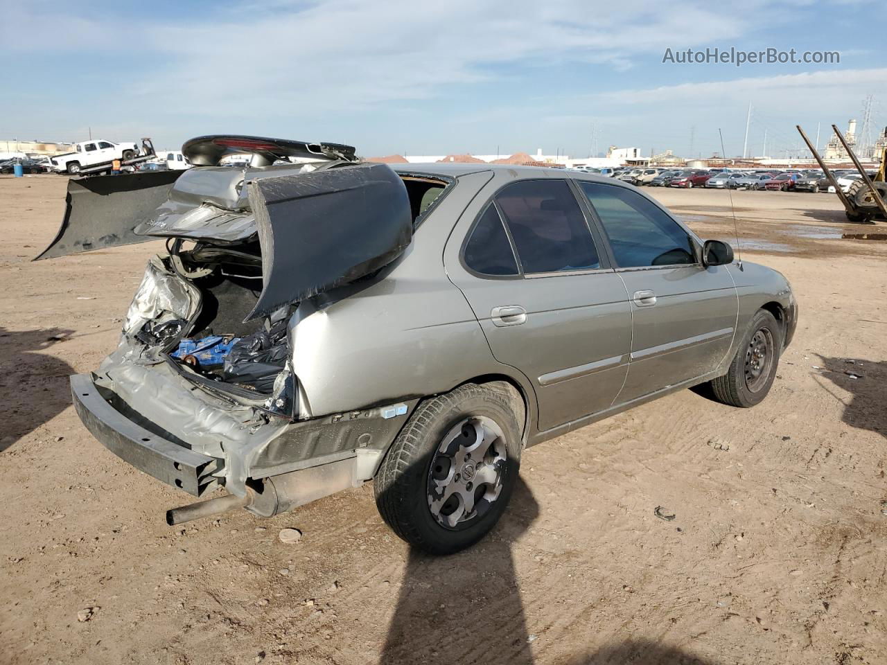 2005 Nissan Sentra 1.8s Бежевый vin: 3N1CB51A25L499876