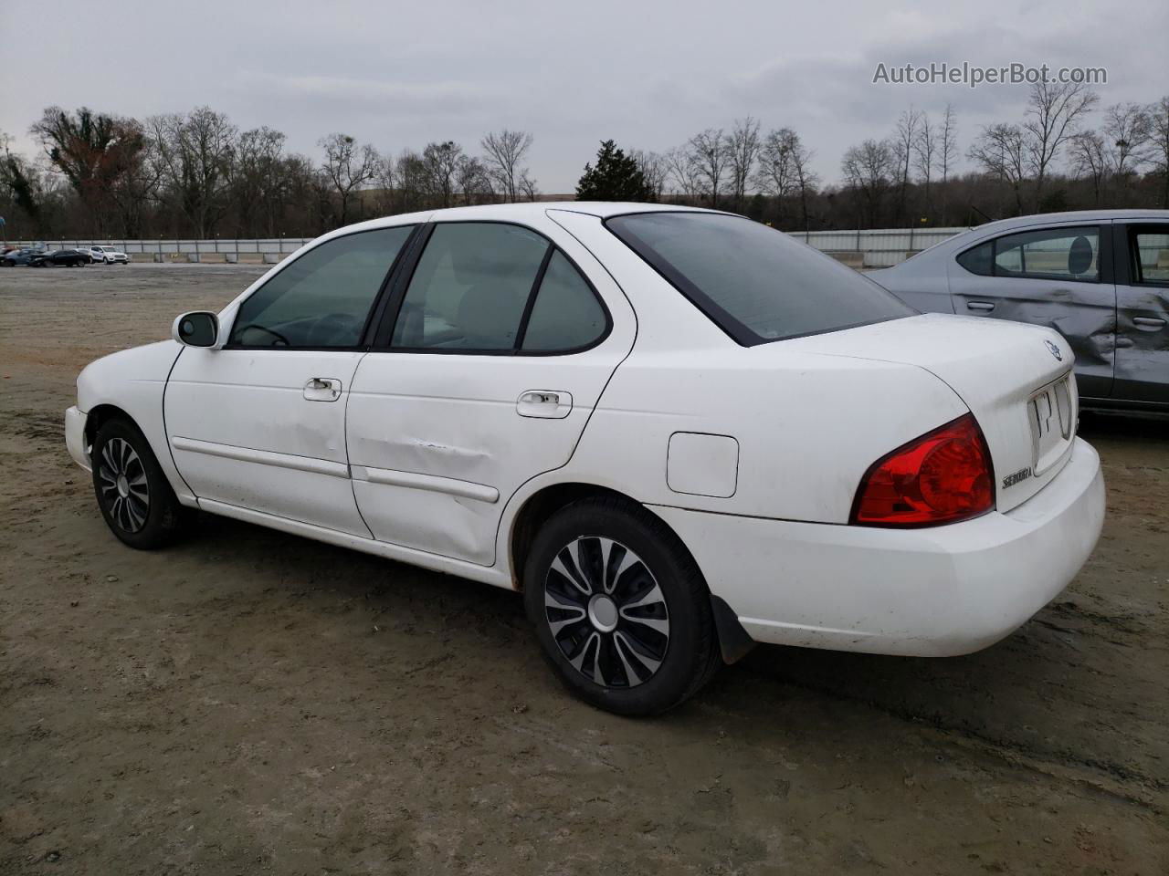 2005 Nissan Sentra 1.8 White vin: 3N1CB51D05L484416