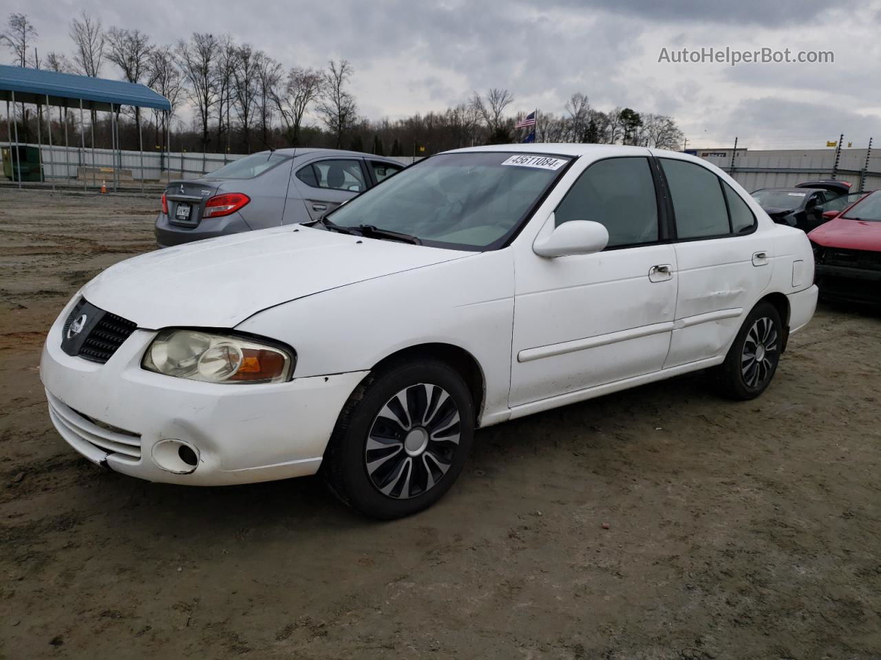 2005 Nissan Sentra 1.8 White vin: 3N1CB51D05L484416