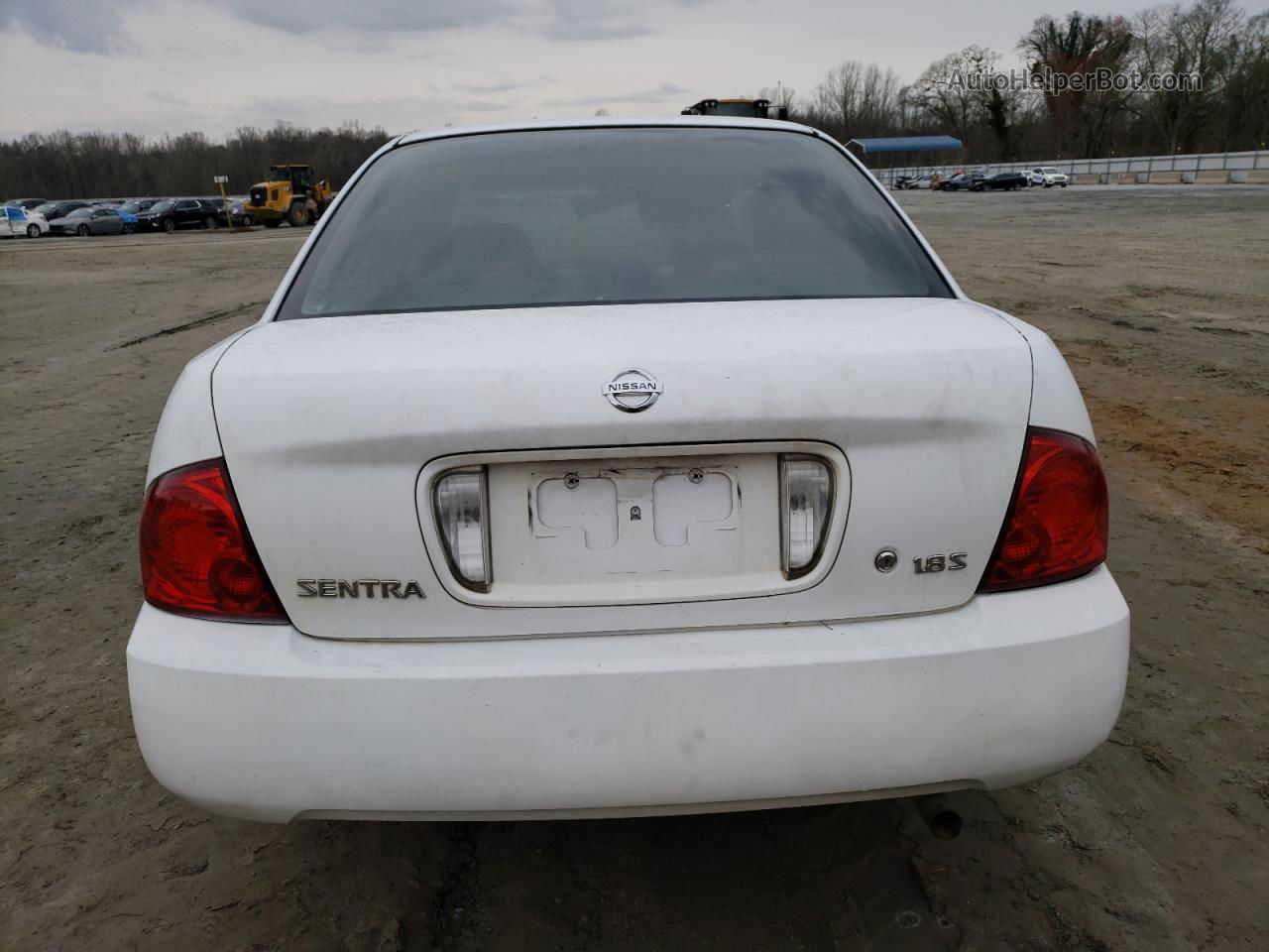 2005 Nissan Sentra 1.8 White vin: 3N1CB51D05L484416