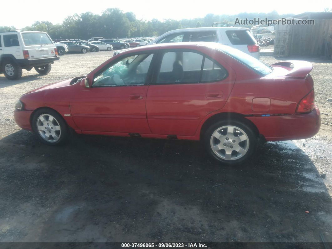 2005 Nissan Sentra 1.8 S Red vin: 3N1CB51D05L508682