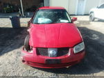 2005 Nissan Sentra 1.8 S Red vin: 3N1CB51D05L508682