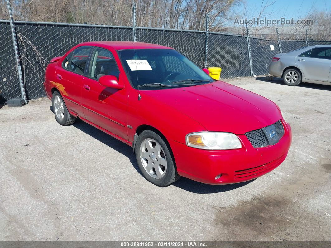 2005 Nissan Sentra 1.8s Red vin: 3N1CB51D05L523568