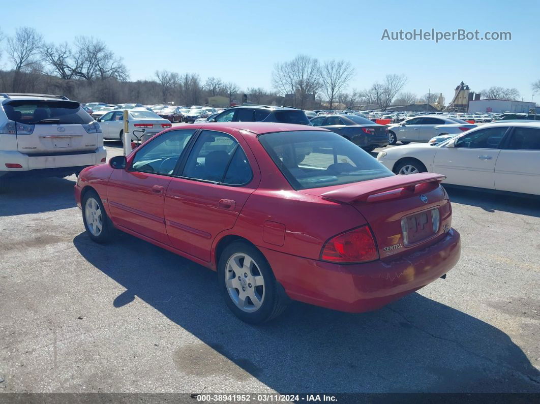 2005 Nissan Sentra 1.8s Red vin: 3N1CB51D05L523568