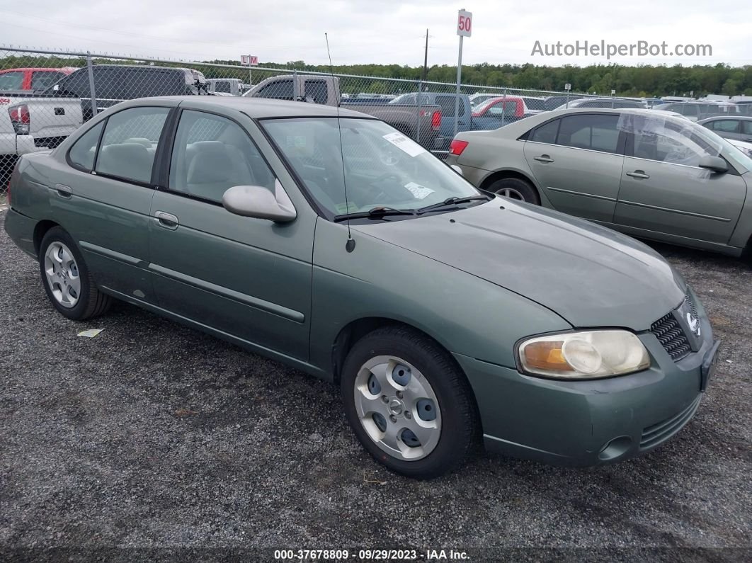 2005 Nissan Sentra 1.8s Зеленый vin: 3N1CB51D05L550303