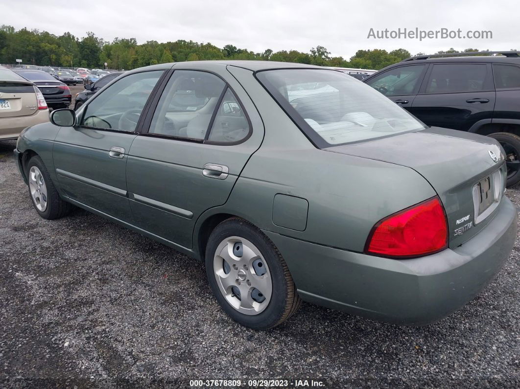 2005 Nissan Sentra 1.8s Зеленый vin: 3N1CB51D05L550303