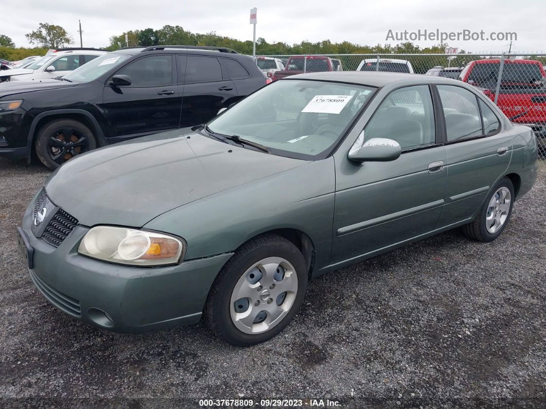 2005 Nissan Sentra 1.8s Зеленый vin: 3N1CB51D05L550303