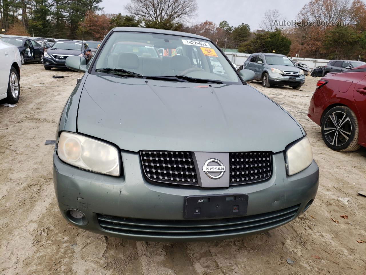 2005 Nissan Sentra 1.8 Green vin: 3N1CB51D15L467589