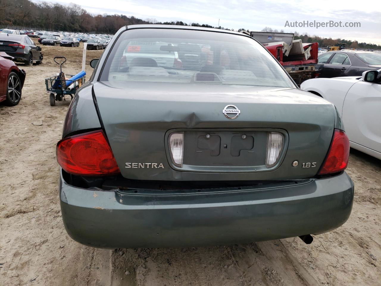 2005 Nissan Sentra 1.8 Green vin: 3N1CB51D15L467589