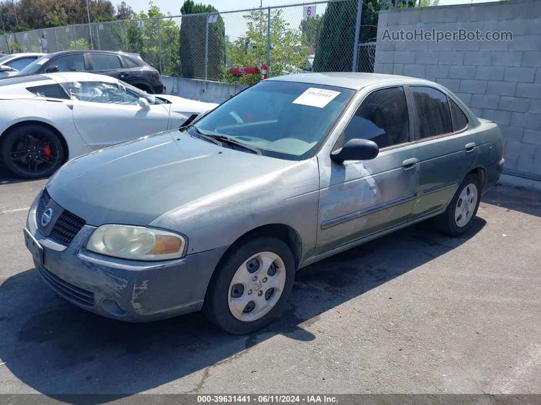 2005 Nissan Sentra 1.8s Зеленый vin: 3N1CB51D15L480326