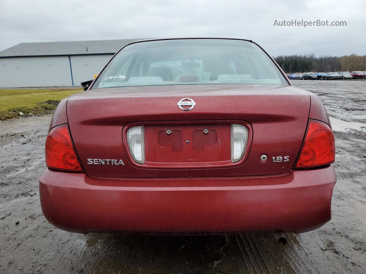 2005 Nissan Sentra 1.8 Red vin: 3N1CB51D15L492184