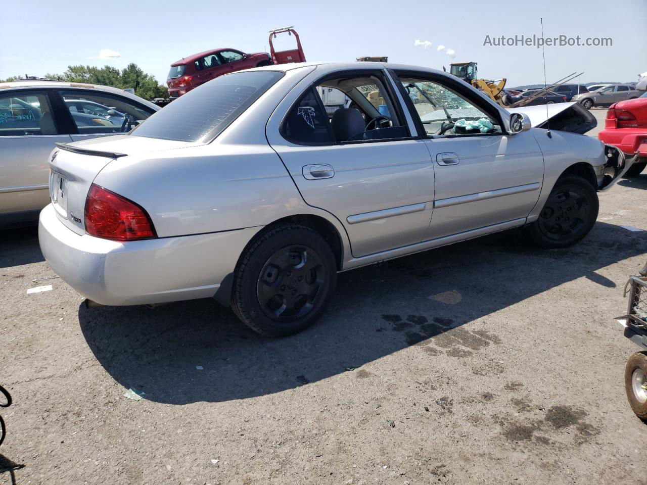 2005 Nissan Sentra 1.8 Silver vin: 3N1CB51D15L570480